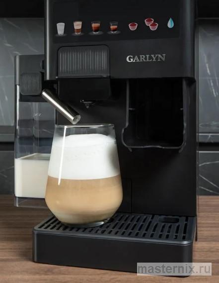 Обложка инструкции Кофемашина GARLYN Barista Compact Plus с капучинатором. С кофемолкой