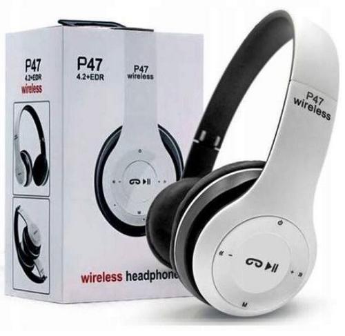 Беспроводные наушники P47 Bluetooth 5.0 EDR Wireless с микрофоном, FM-радио, с поддержкой SD-карты памяти (Mp3-плеер)