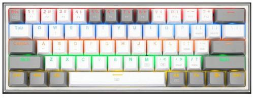 RED DRAGON Fizz K617-R RAINBOW (K617-R/8562) Механическая игровая проводная клавиатура 61 клавиша, съемный кабель
