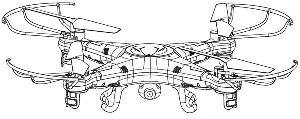 Радиоуправляемый квадрокоптер SYMA X5C.