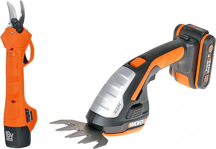 Чем аккумуляторный секатор отличается от аккумуляторных садовых ножниц?