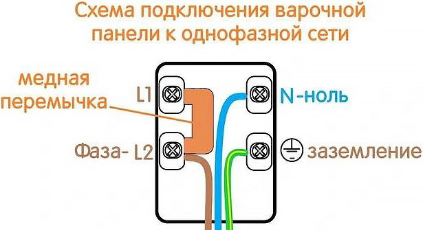 Как подключить варочную панель к электросети в 3 провода