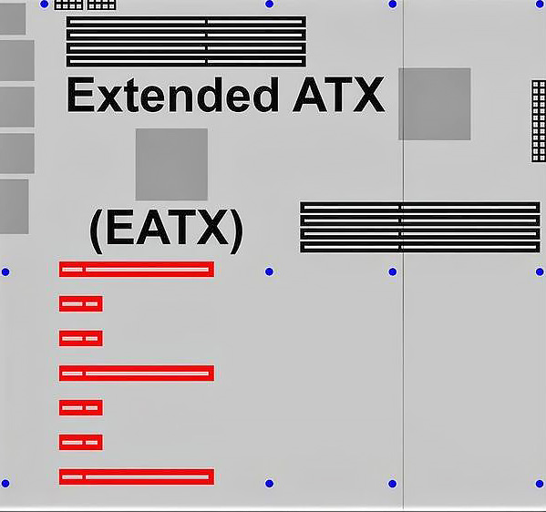 Форм-фактор E-ATX — типичные размеры и количество слотов расширения