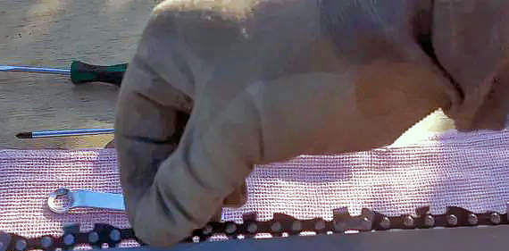 Как правильно натянуть цепь у цепной пилы