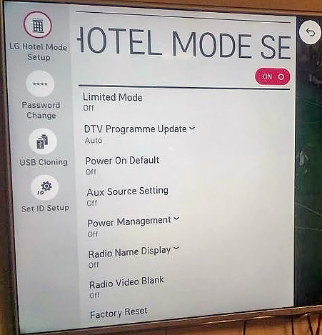 Что такое гостиничный режим в телевизоре