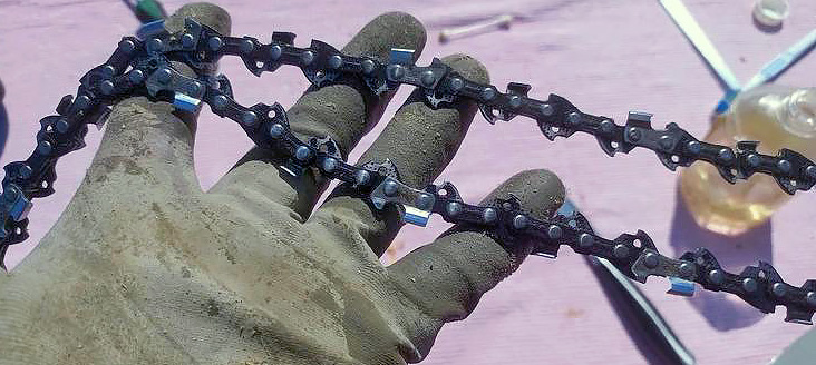 Цепная пила: как почистить цепь