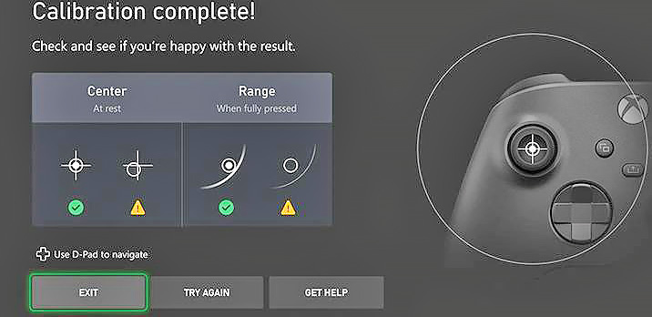 Как откалибровать стики на геймпаде?