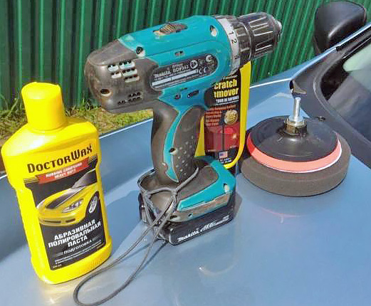 Можно ли полировать машину шуруповертом?