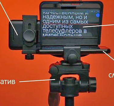 Телесуфлер для съемки видео — что это такое?