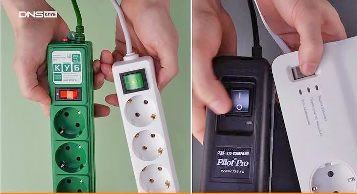 Однополюсные или двухполюсные выключатели в сетевых фильтрах — чем отличаются и какие лучше