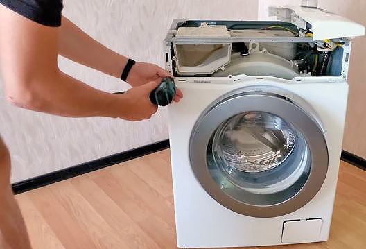 Как снять резинку с барабана стиральной машины