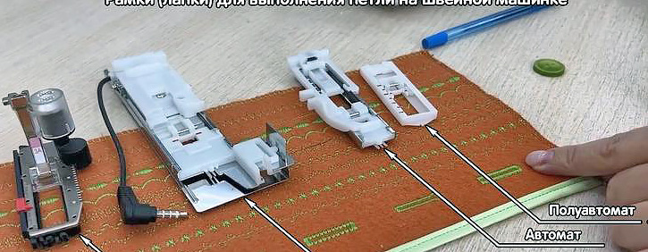 Что такое рамка для выполнения петли в швейной машинке