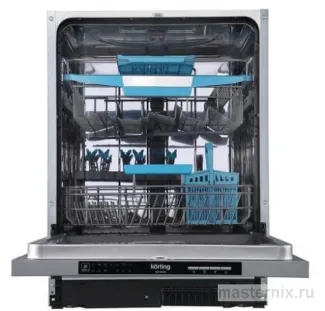 расстановка посуды в встроенной посудомоечной машине