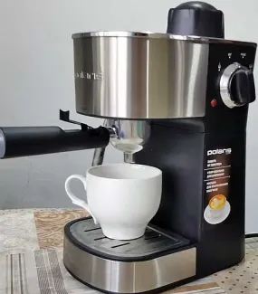 Обзор на рожковую кофеварку Polaris PCM 4009 