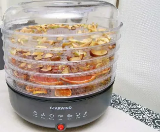Обзор сушилки для овощей и фруктов Starwind SFD1510