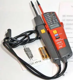 Обзор тестера напряжения RGK VT-12