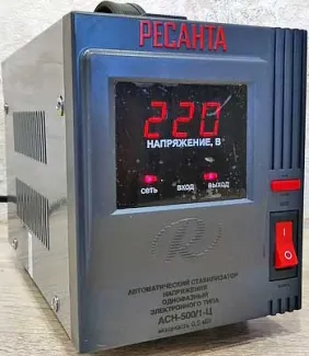 Обзор стабилизатора напряжения Ресанта АСН-500/1-Ц