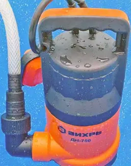 Обзор дренажного насоса Вихрь ДН-750 - центробежный, погружной, автоматический