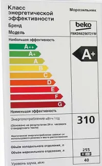 Обзор морозильного шкафа Beko FNKDN6290T21W с системой No Frost и энергоэффективностью А+