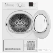 сушильная машина с открытой дверцой и фильтром