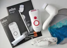 Эпилятор Braun 5329. Массажные ролики и 40 пинцетов.