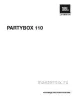 Обложка инструкции Музыкальная система JBL PARTYBOX 110 AM 