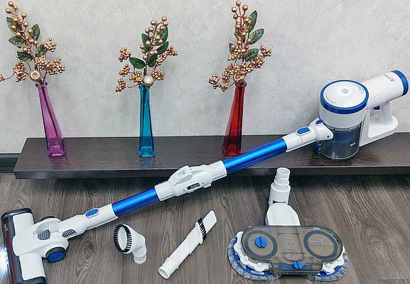 Обзор беспроводного вертикального пылесоса REMEZair RMVC-502 MultiClick S Aqua