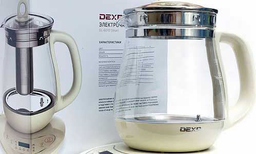 Обзор электрочайника DEXP GL-6010 Smart