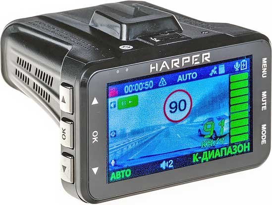 Обзор видеорегистратора с детектором радаров HARPER DVHR-915