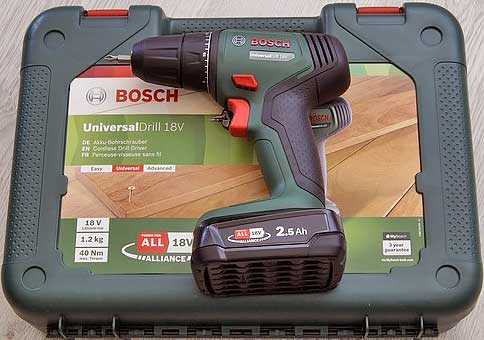 Обзор дрели-шуруповерта Bosch UniversalDrill 18V 06039D4005: в помощь домашнему мастеру