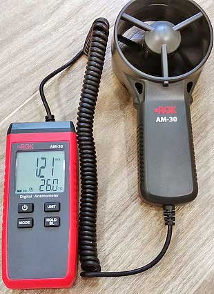 Обзор термоанемометра RGK AM-30