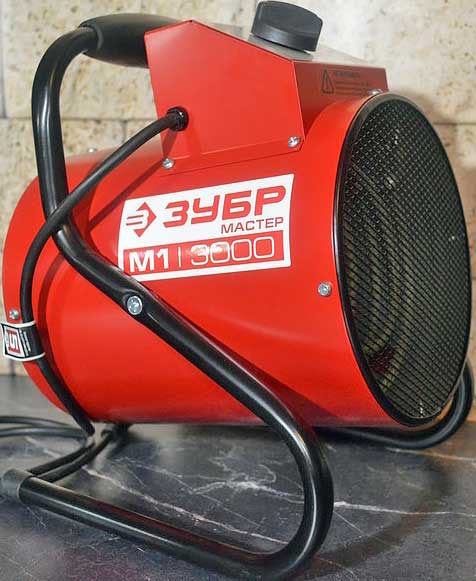 Обзор тепловой электрической пушки ЗУБР ЗТП-М1-3000