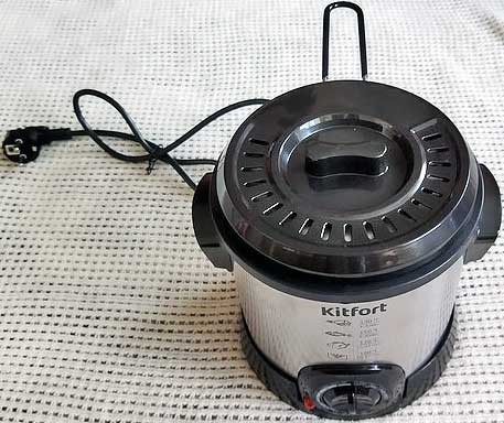 Обзор фритюрницы Kitfort KT-2009 серебристой