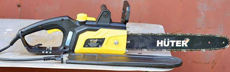 Электрическая цепная пила Huter ELS-2000P. Обзор