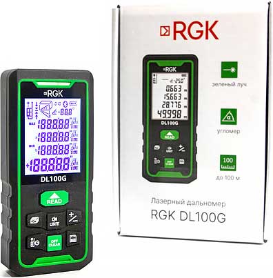 Обзор лазерного дальномера RGK DL100G