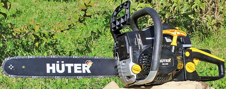 Обзор компактной цепной бензопилы Huter BS-45M
