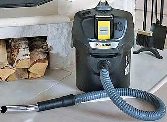 Обзор аккумуляторного пылесоса для сбора золы Karcher AD 2 Battery Set