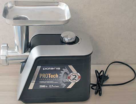 Обзор электрической мясорубки Polaris PMG2546