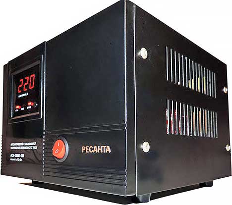 Обзор стабилизатора напряжения Ресанта АСН-1500/1-ЭМ