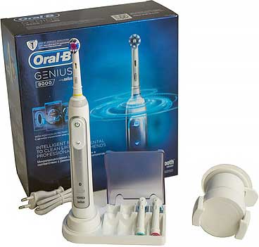 Обзор электрической зубной щётки Braun Oral-B Genius 8000 D701.535.5XC