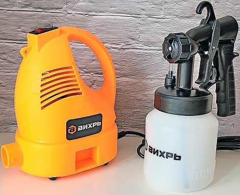 Обзор электрического краскопульта Вихрь ЭКП-700В