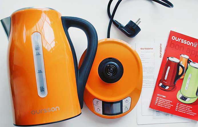 Электрочайник Oursson EK1775MD/OR оранжевый
