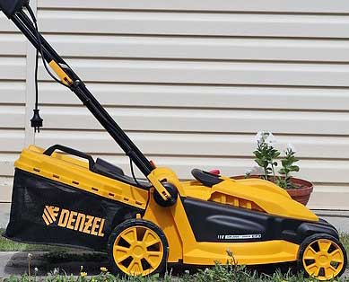 Обзор электрической газонокосилки Denzel GM-2000