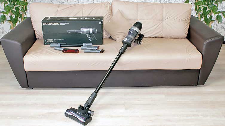 Обзор беспроводного вертикального пылесоса Redmond RV-UR375