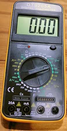 Обзор на мультиметр TEK DT 9205A