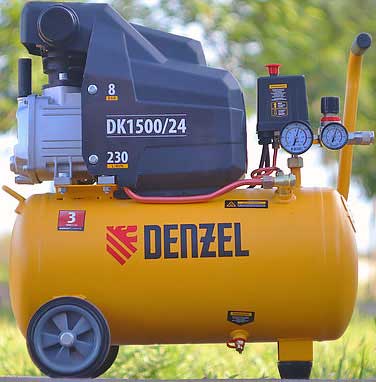 Обзор на компрессор поршневой масляный Denzel Х-PRO DK1500/24
