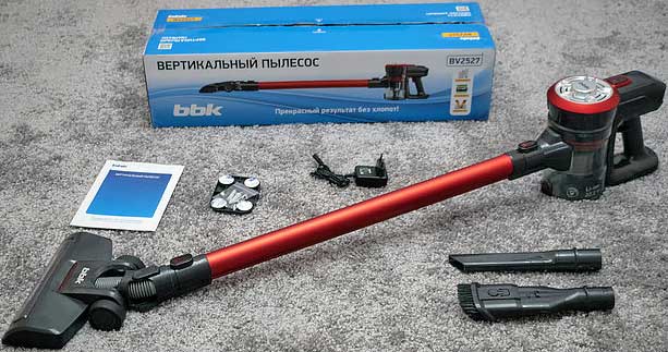 Обзор беспроводного вертикального пылесоса BBK BV2527