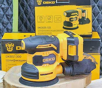 Обзор аккумуляторной эксцентриковой шлифмашинки DEKO DKCG20-125