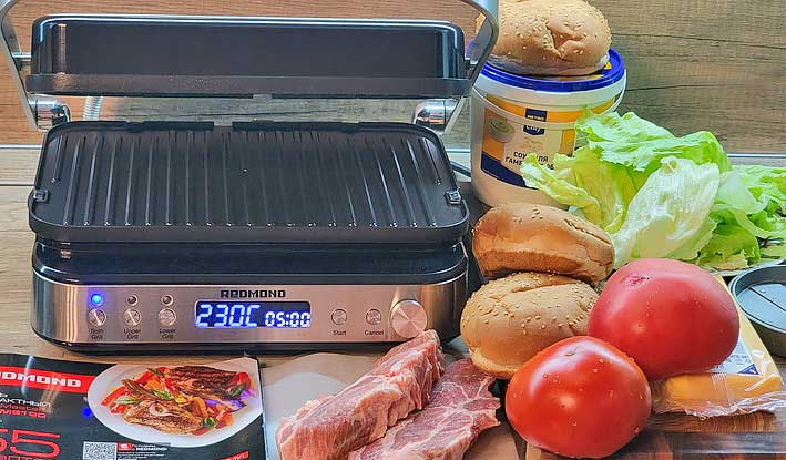 Обзор гриля Redmond SteakMaster RGM-M819D: модель «3-в-1» для дома