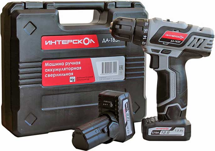 Обзор аккумуляторного шуруповерта Интерскол ДА-18ЭР
